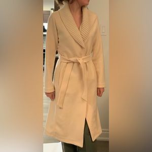 Banana Republic Sweater Coat.  Cream colour.  Size Small.  100% Wool.